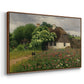 Farmhouse with Meadow Flowers, 1909 - Floater Framed Canvas Print