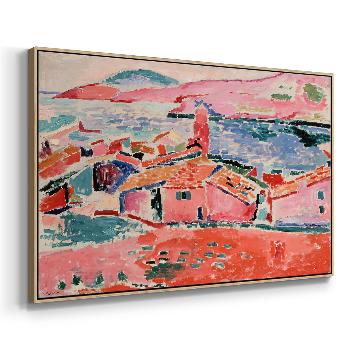 View of Collioure, 1905 - Floater Framed Canvas Print