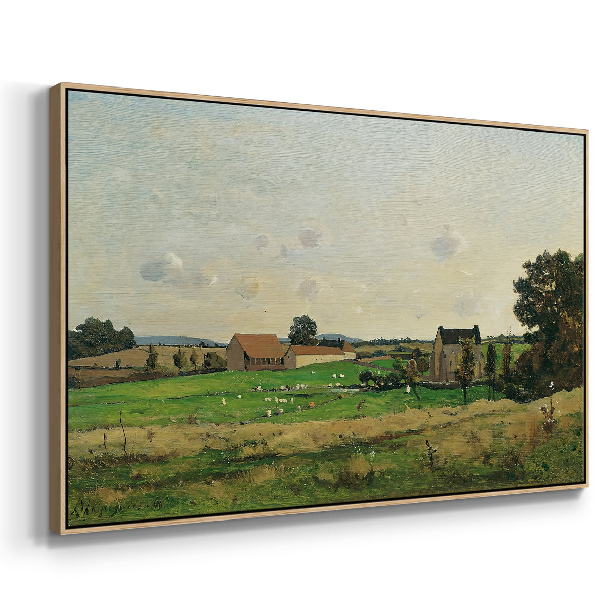 The Saulce Estate, 1869 - Floater Framed Canvas Print