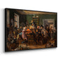 An Auction Scene, 1835 - Floater Framed Canvas Print