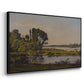 Landscape with a River, 1892 - Floater Framed Canvas Print