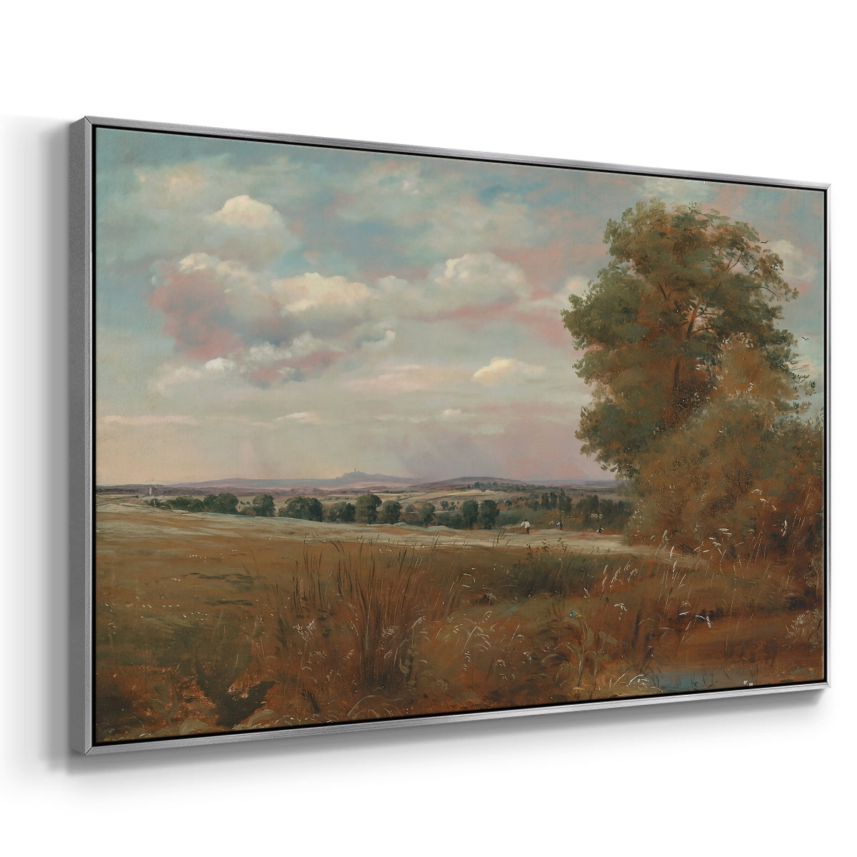Landscape at Hampstead, with Harrow in the Distance, c. 1849-1855 - Floater Framed Canvas Print
