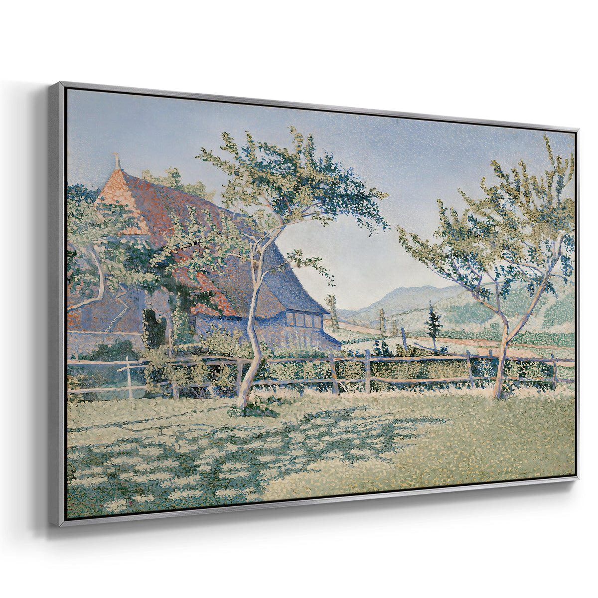 Comblat-le-Château, the Meadow, Opus 161, 1887 - Floater Framed Canvas Print