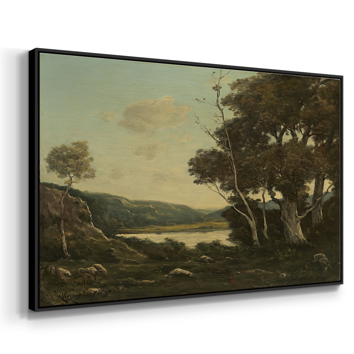 Landscape, 1898 - Floater Framed Canvas Print
