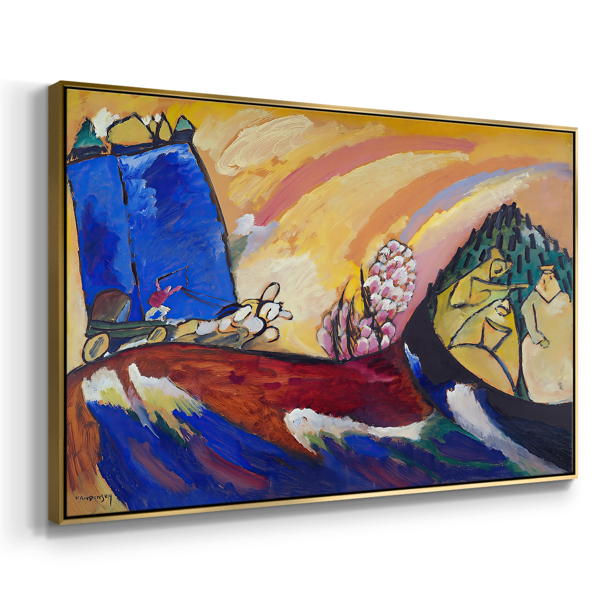 Painting with Troika, 1911 - Floater Framed Canvas Print