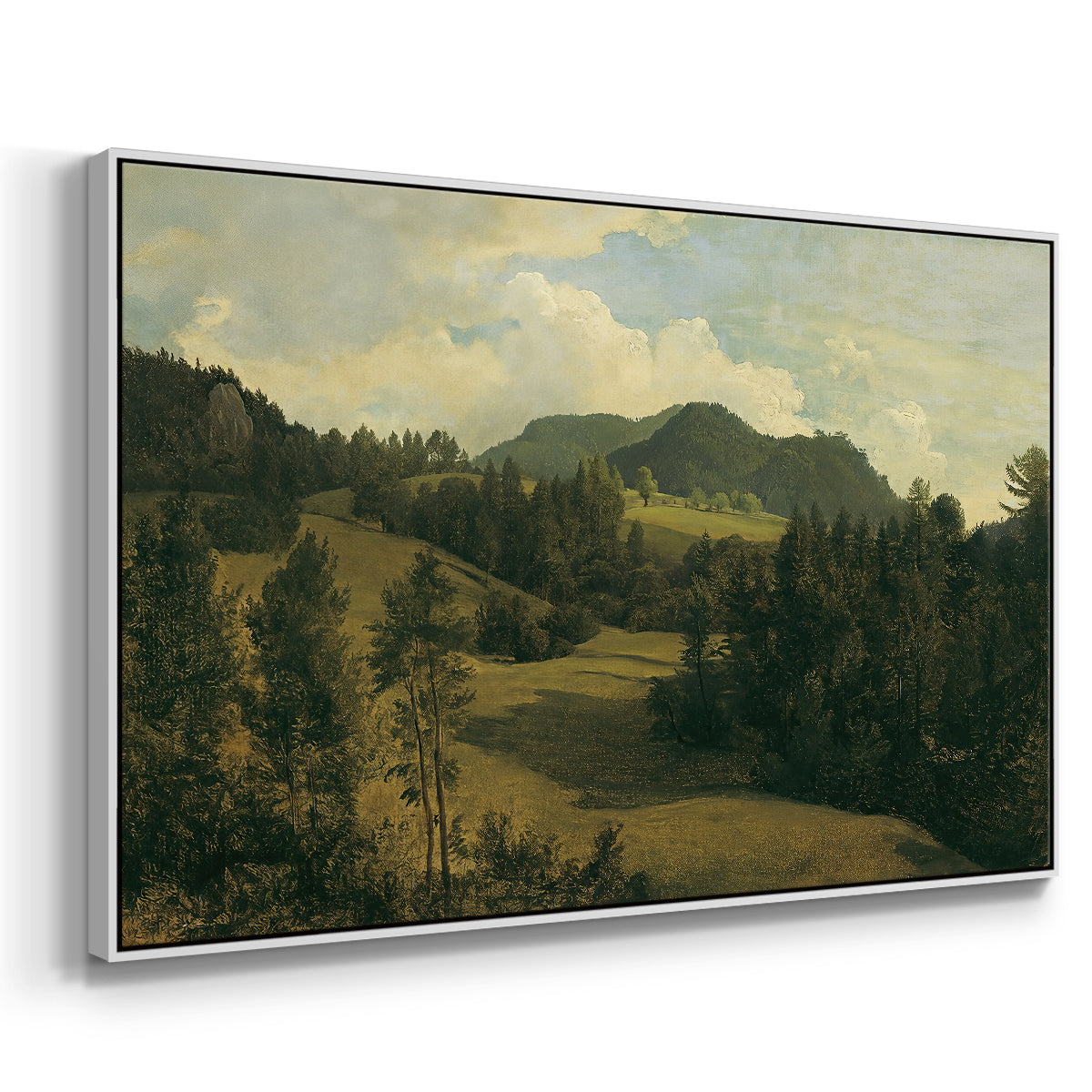 Landscape near Miesenbach, c. 1830 - Floater Framed Canvas Print