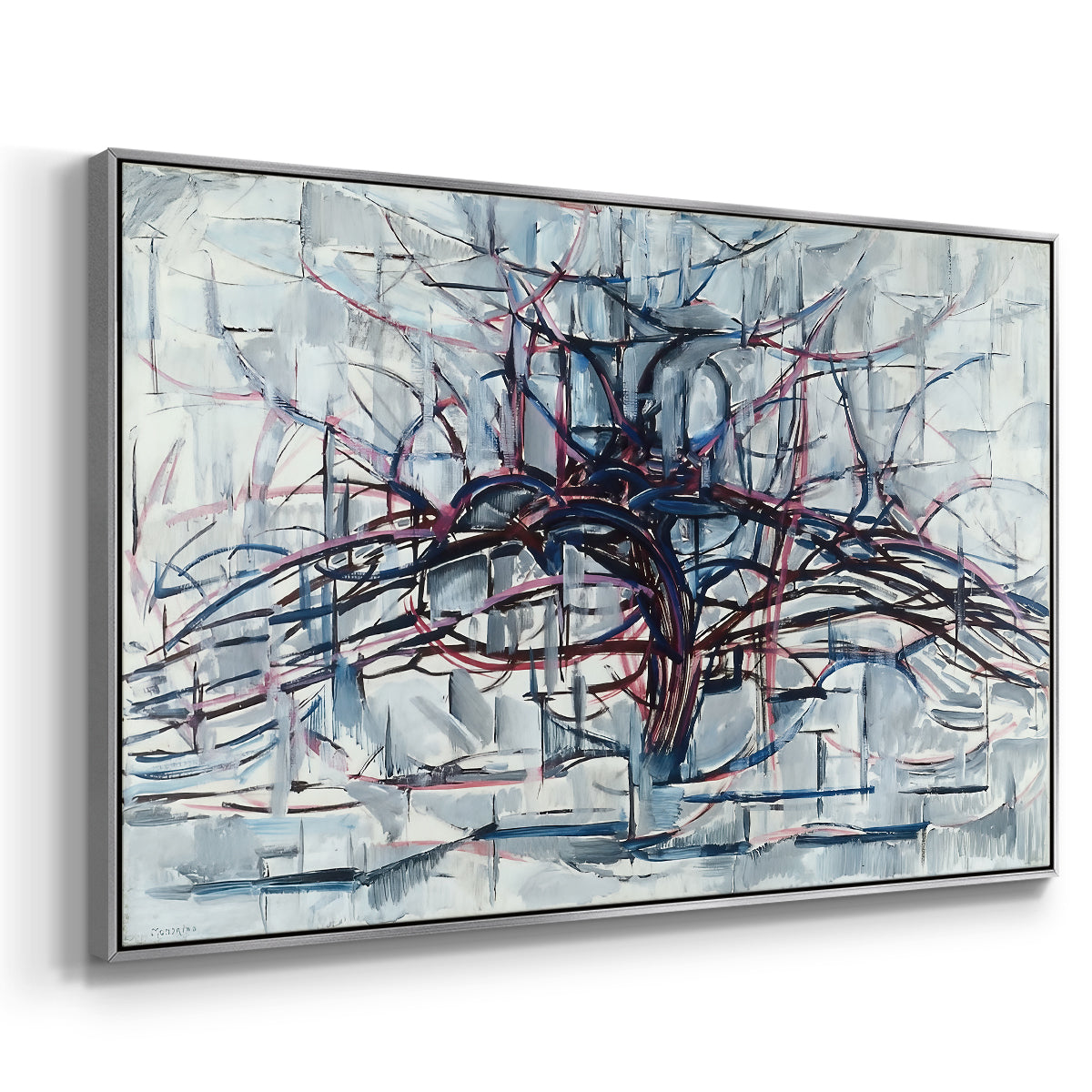 Horizontal Tree, 1912 - Floater Framed Canvas Print