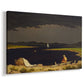 Canvas art print featuring a dramatic sky scene with incoming storm, displayed at an angle