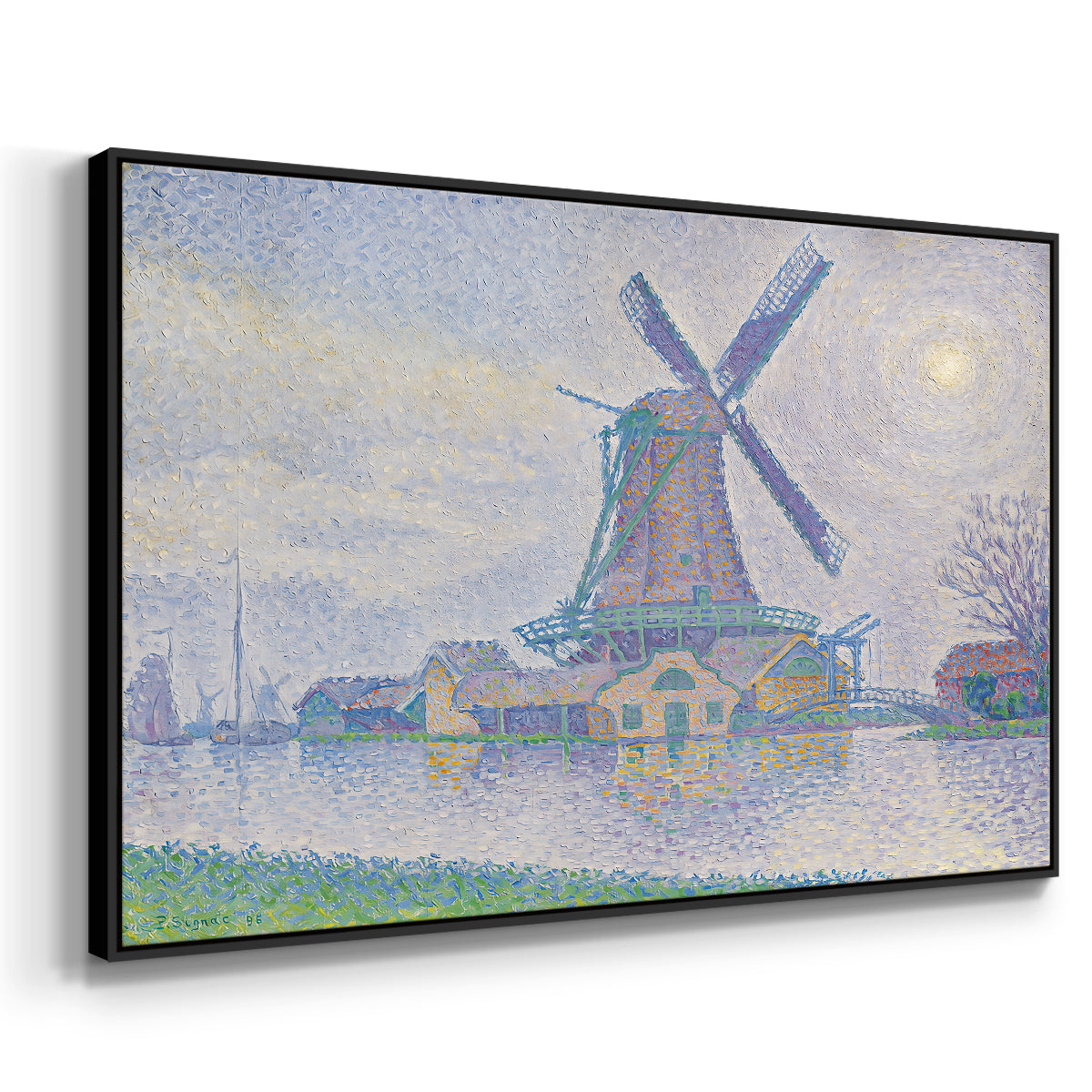Mill of Edam (Moulin d'Edam), 1896 - Floater Framed Canvas Print