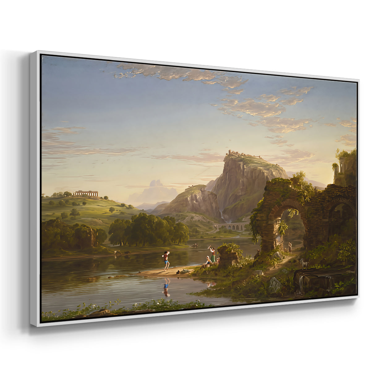 L'Allegro, 1845 - Floater Framed Canvas Print