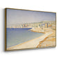 The Jetty at Cassis, Opus 198, 1889 - Floater Framed Canvas Print