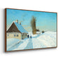Shoveling Snow on a Beautiful Winter Day, c. 1898 - Floater Framed Canvas Print