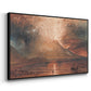 Vesuvius in Eruption, c. 1817 - Floater Framed Canvas Print