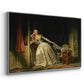 The Stolen Kiss (Le Baiser à la dérobée), c. 1788 - Floater Framed Canvas Print