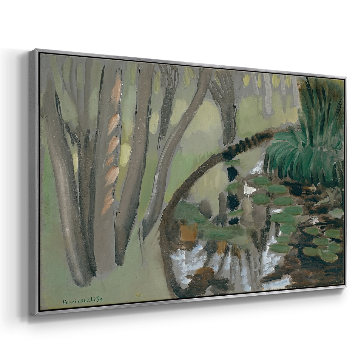 The Stream, Maintenon, 1918 - Floater Framed Canvas Print