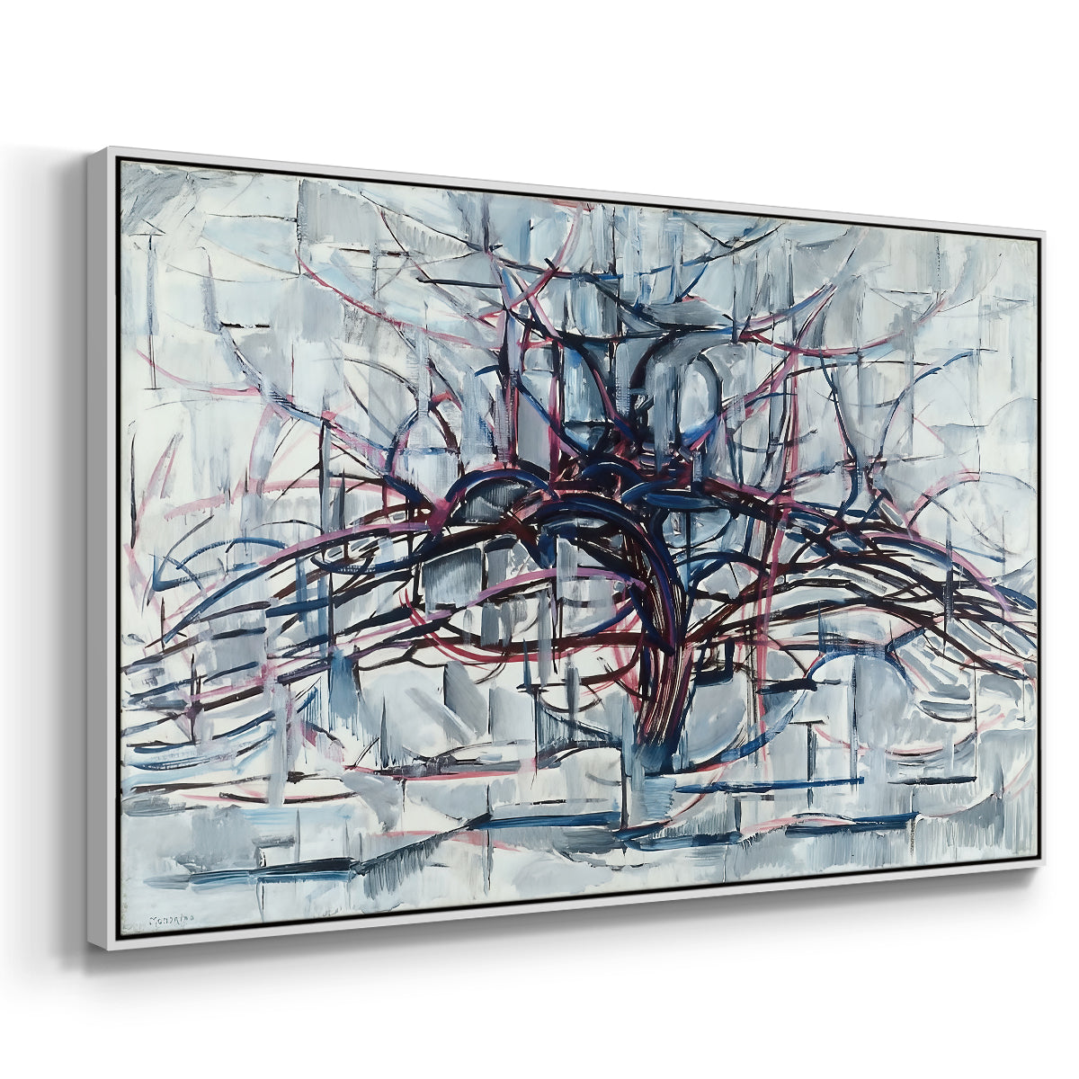 Horizontal Tree, 1912 - Floater Framed Canvas Print