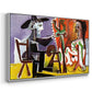The Painter and His Model, 1963 - Floater Framed Canvas Print