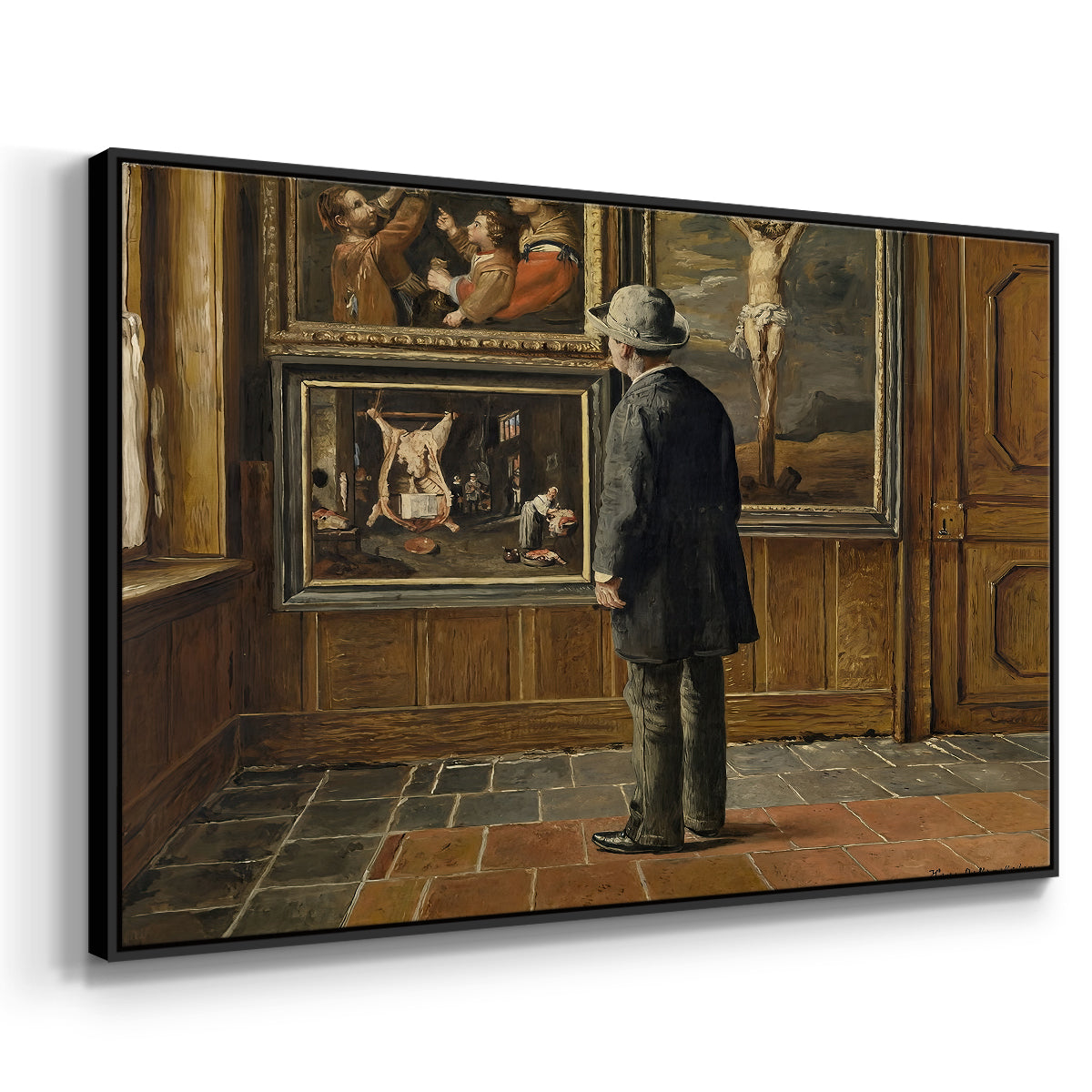 The Picture Lover, 1884 - Floater Framed Canvas Print