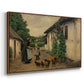 Visit to Grandmother, 1914 - Floater Framed Canvas Print