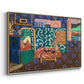 Interior with Aubergines, 1911 - Floater Framed Canvas Print