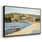 The Riverbank, Les Andelys, 1886 - Floater Framed Canvas Print