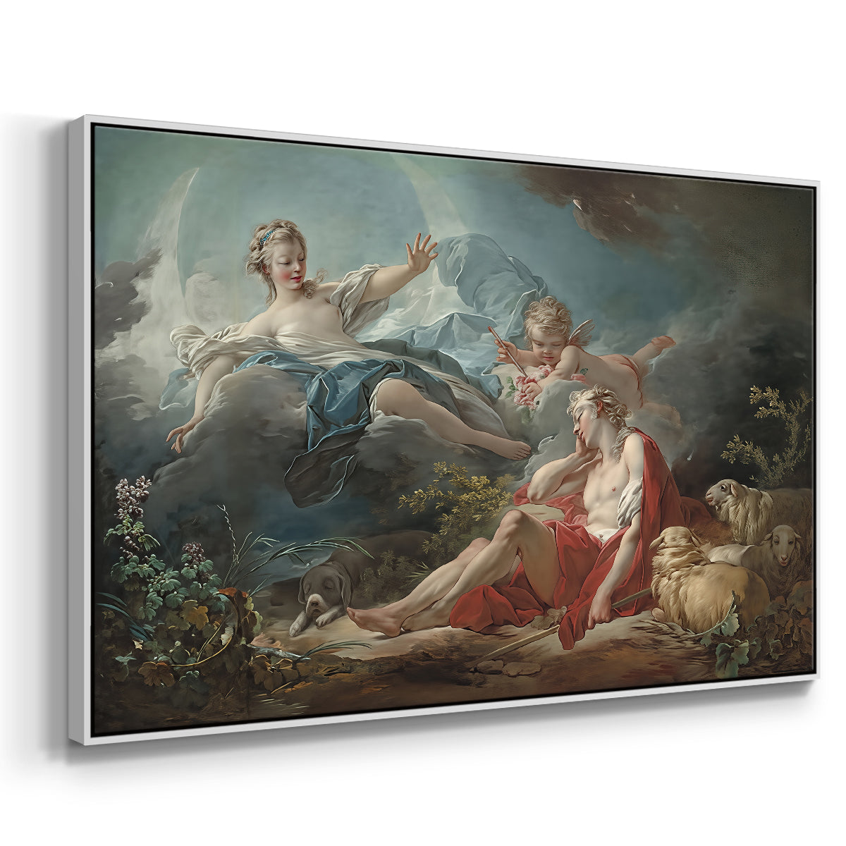 Diana and Endymion, c. 1753-1756 - Floater Framed Canvas Print