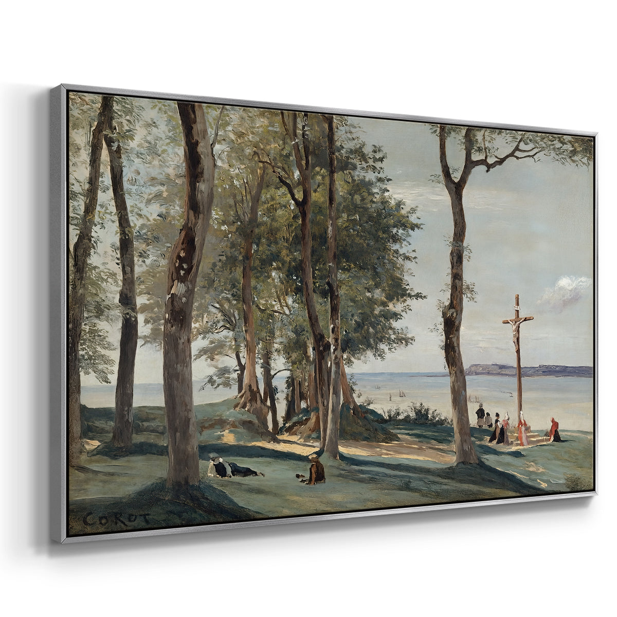 A Calvary on the Cote de Grace, c. 1829 - Floater Framed Canvas Print