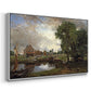 Dedham Lock and Mill, c. 1820 - Floater Framed Canvas Print