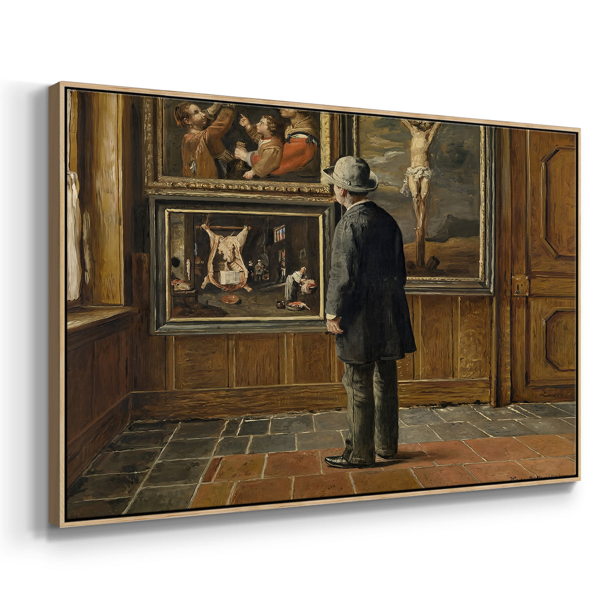 The Picture Lover, 1884 - Floater Framed Canvas Print