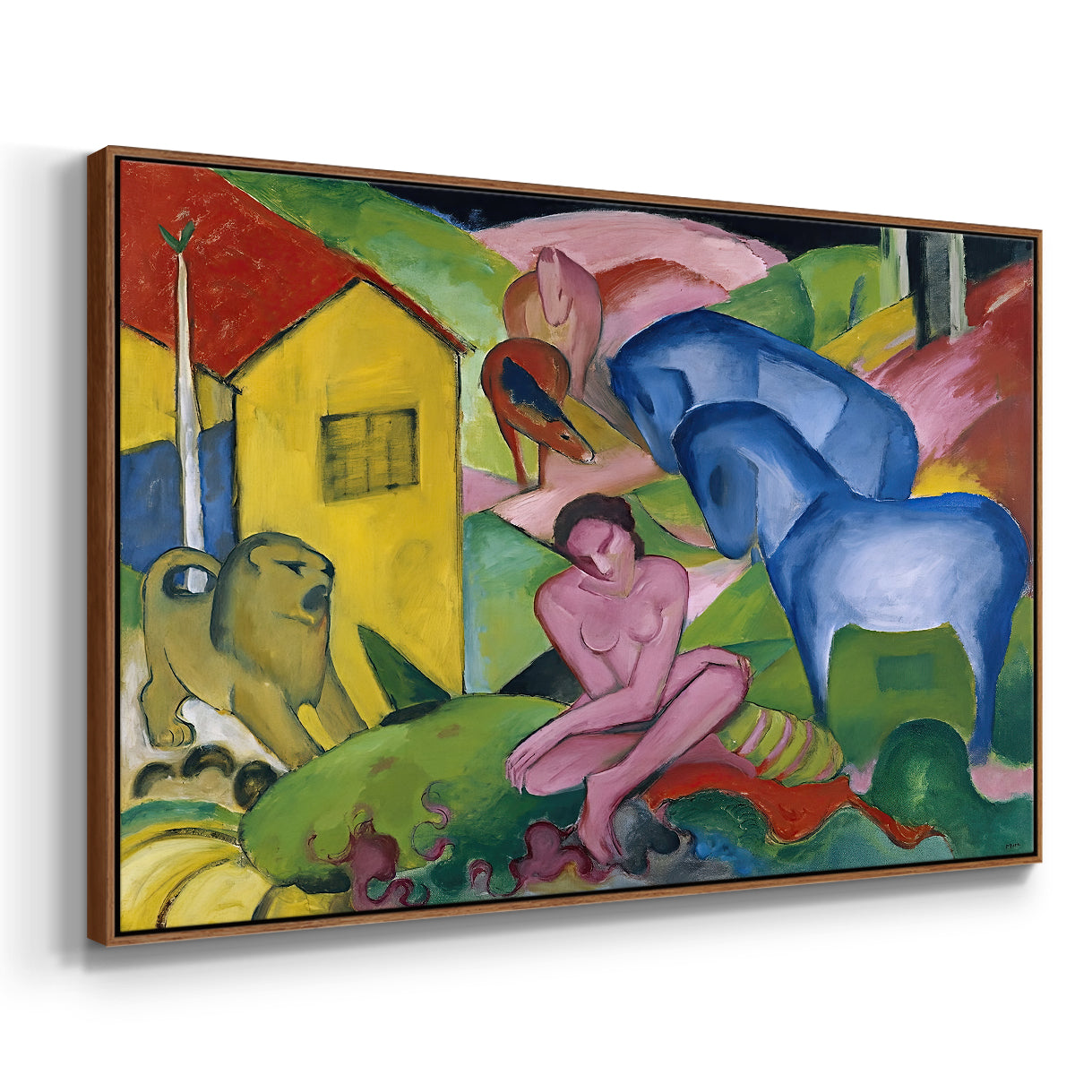 The Dream, 1912 - Floater Framed Canvas Print