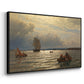 From the Inlet of Oslo, 1874 - Floater Framed Canvas Print