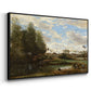 Washerwomen at the Water's Edge, c. 1860-1870 - Floater Framed Canvas Print