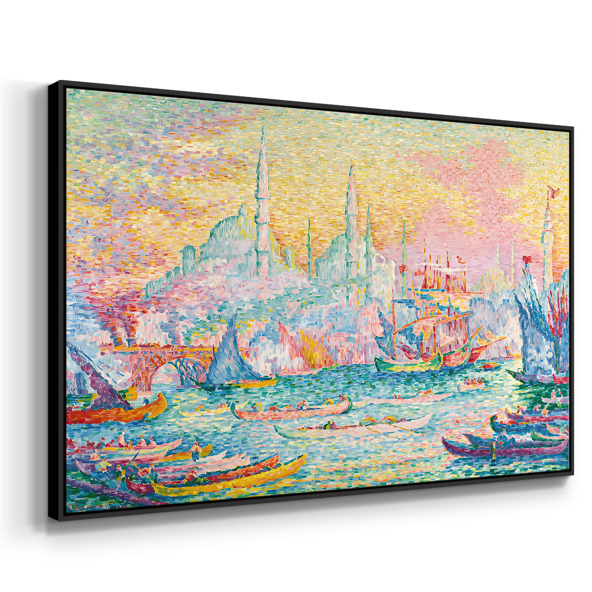The Golden Horn, Constantinople, 1907 - Floater Framed Canvas Print