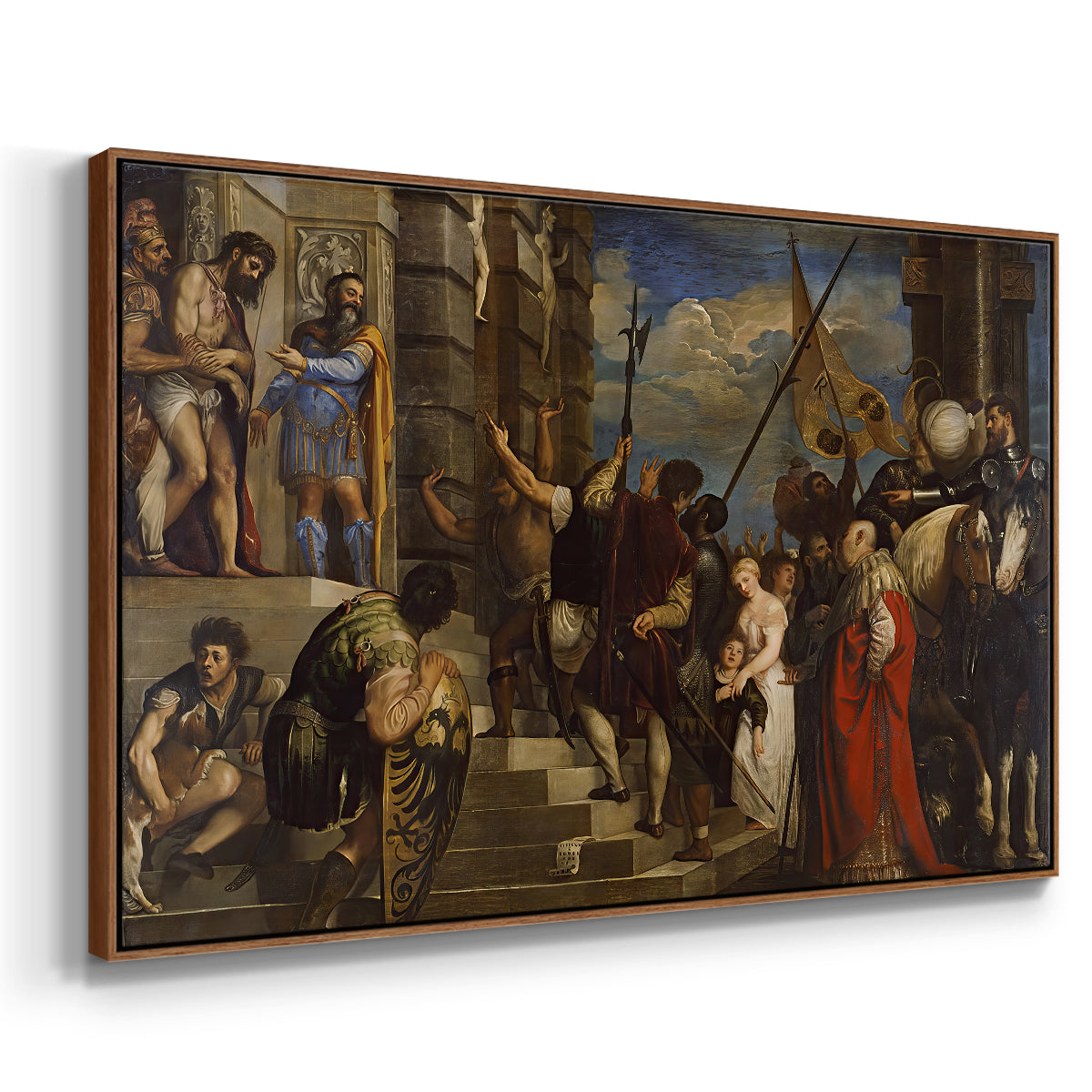 Ecce Homo, c. 1543 - Floater Framed Canvas Print
