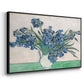 Irises, 1890 - Floater Framed Canvas Print