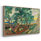 The Garden of Saint-Paul Hospital, 1889 - Floater Framed Canvas Print