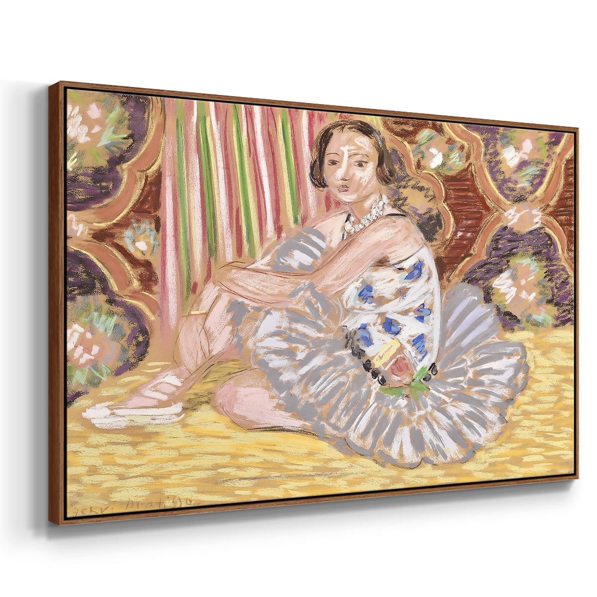 The Dancer (La danseuse), c. 1927 - Floater Framed Canvas Print