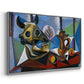 Still Life with Bull's Skull, 1939 - Floater Framed Canvas Print