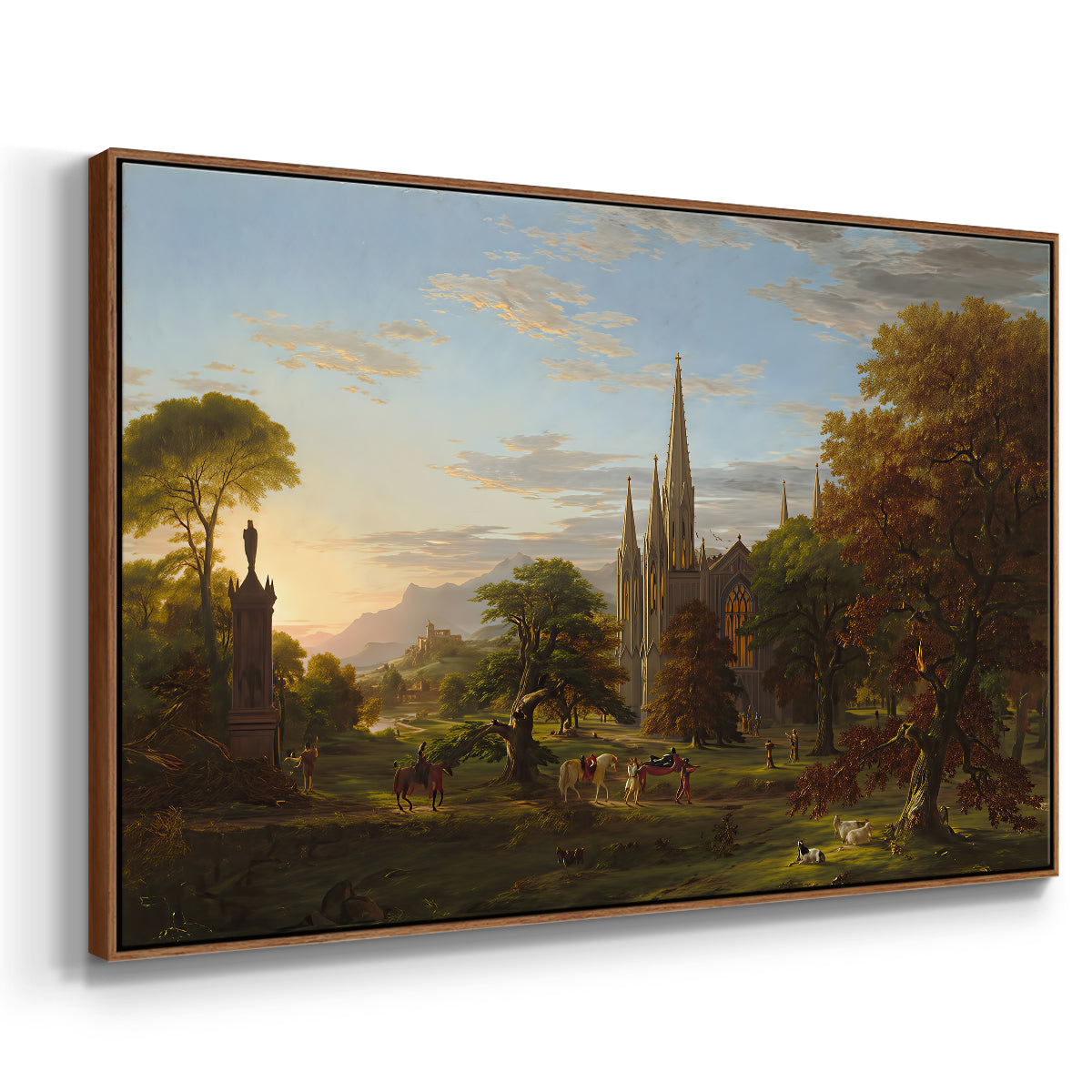 The Return, 1837 - Floater Framed Canvas Print