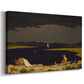 Canvas art print featuring a dramatic sky scene with incoming storm, displayed at an angle