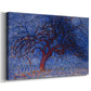 Canvas art print featuring an expressive tree form, displayed at an angle