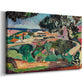 Canvas art print featuring a Fauvist view of Collioure with bold natural forms, displayed at an angle