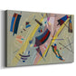 Canvas art print featuring a modernist design emphasizing structure and spatial balance, displayed at an angle