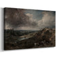 Canvas art print featuring a natural scene with water and vegetation, displayed at an angle
