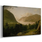 Canvas art print featuring a luminist landscape with reflective water and open sky, displayed at an angle