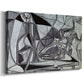 Canvas art print featuring a cubist arrangement with geometric fragmentation, displayed at an angle