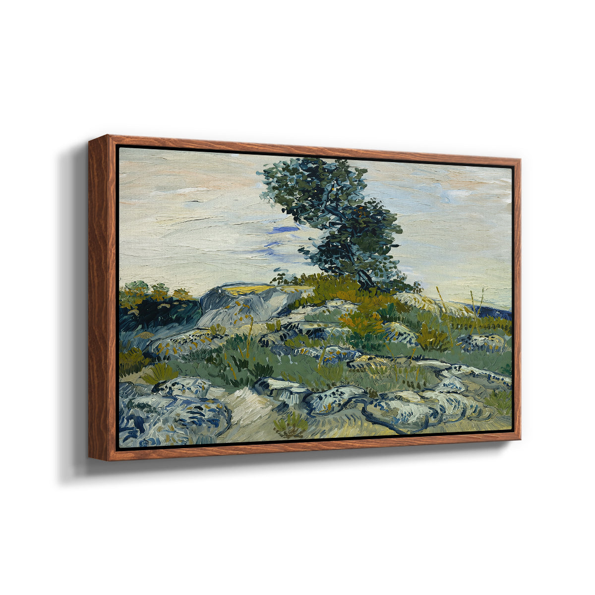 The Rocks, 1888 - Floater Framed Canvas Print