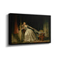 The Stolen Kiss (Le Baiser à la dérobée), c. 1788 - Floater Framed Canvas Print