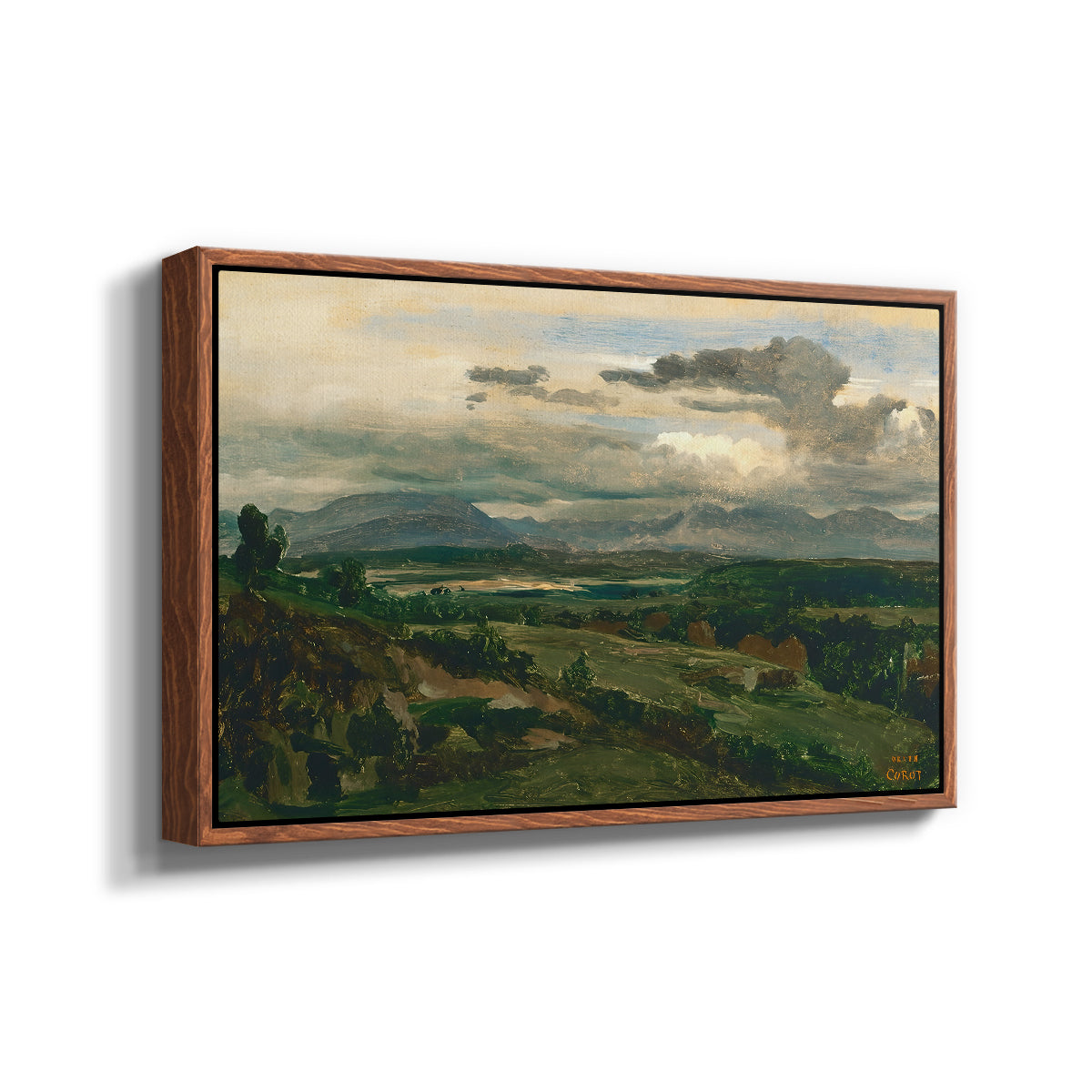 Civita Castellana, c. 1860s - Floater Framed Canvas Print
