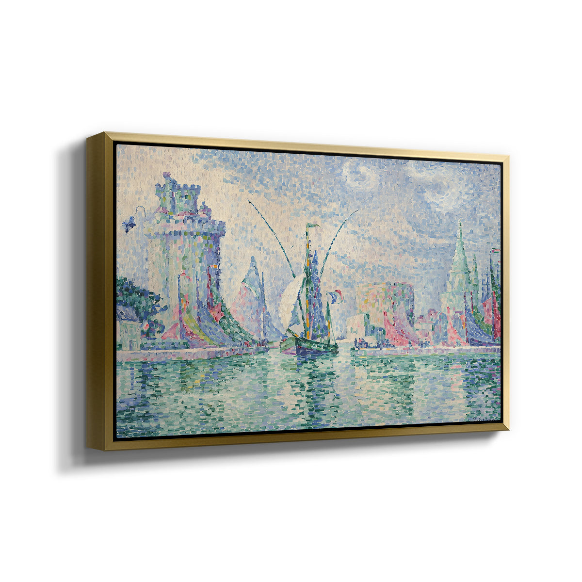 The Green Towers (Les tours vertes, la Rochelle), 1913 - Floater Framed Canvas Print